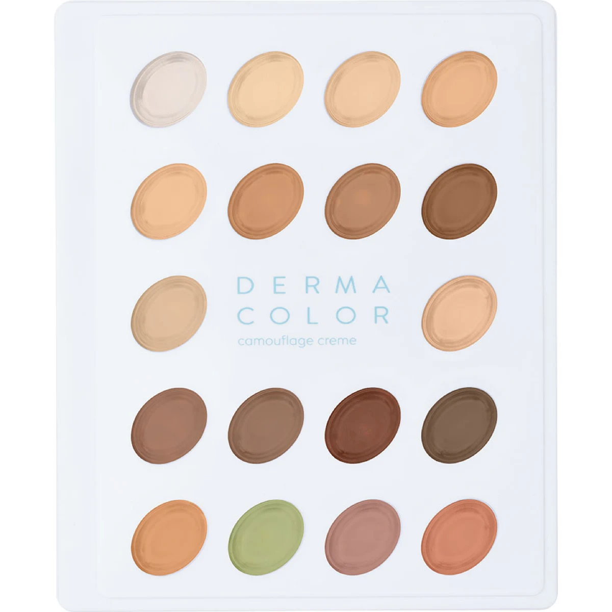 Camouflage Creme Mini-Palette 18 kleuren van Dermacolor
