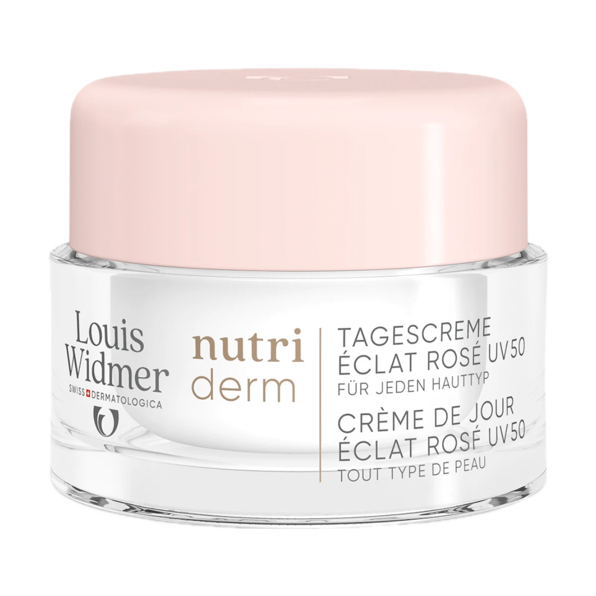 Nutriderm Dagcrème Éclat Rosé UV 50 van Louis Widmer