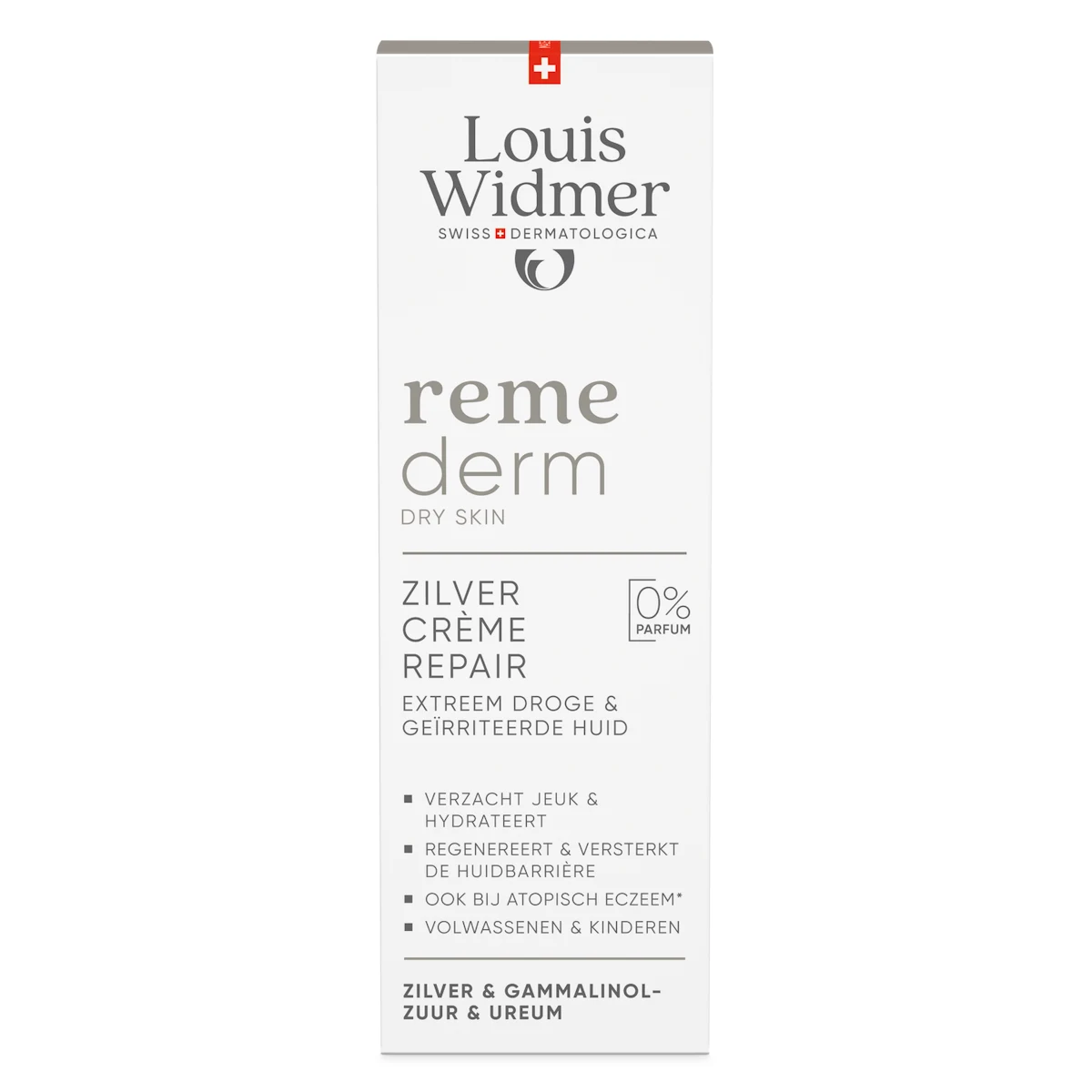 Remederm Zilver Crème Repair van Louis Widmer