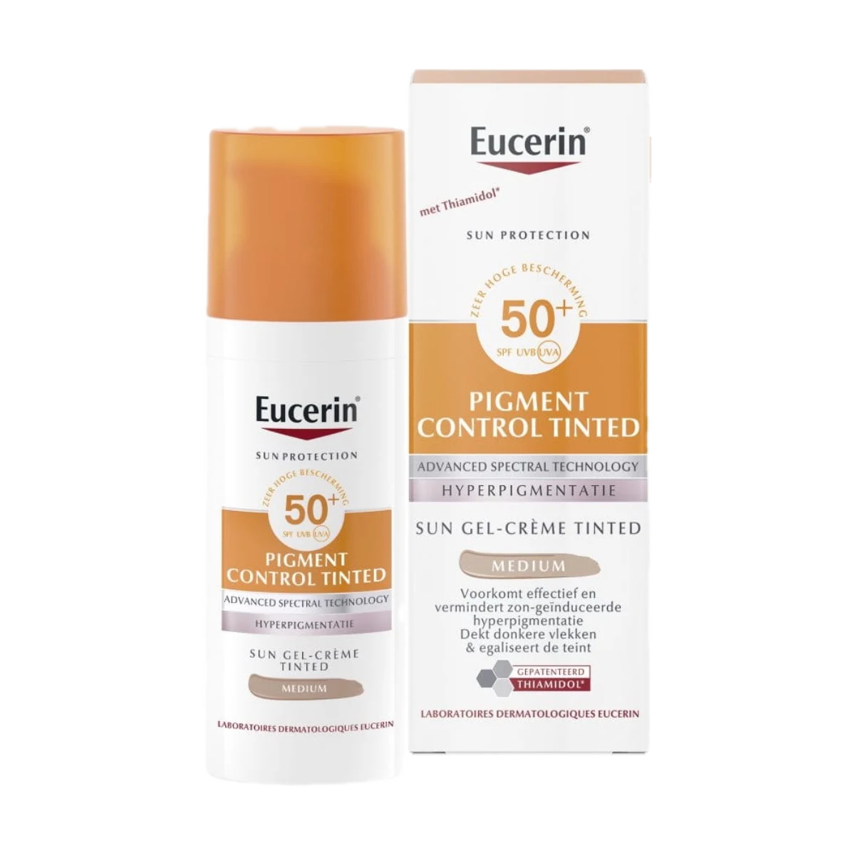 Sun Pigment Control getinte gel-crème SPF 50+ van Eucerin